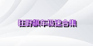 狂野飙车极速合集