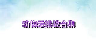动物爱挑战合集