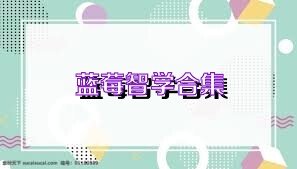 蓝莓智学合集