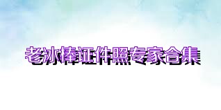 老冰棒证件照专家合集