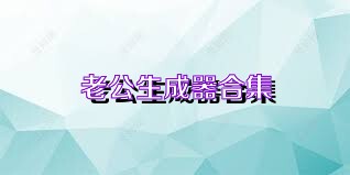 老公生成器合集