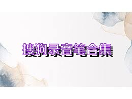搜狗录音笔合集