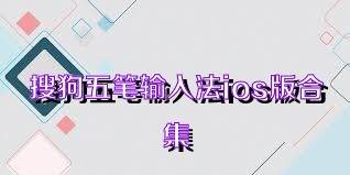 搜狗五笔输入法ios版合集