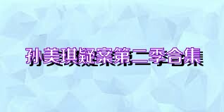 孙美琪疑案第二季合集