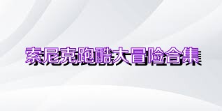 索尼克跑酷大冒险合集