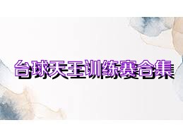 台球天王训练赛合集