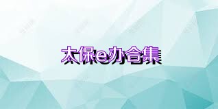太保e办合集