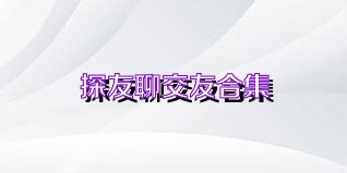 探友聊交友合集