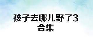 孩子去哪儿野了3合集